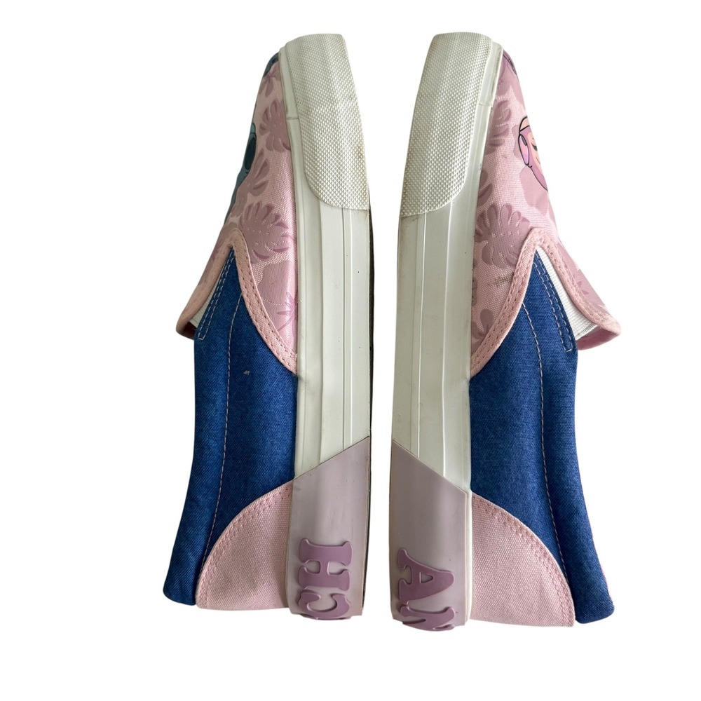 DISNEY LILO & ANGEL Low Top Ladies‎ Slip On Pink Sneakers, 6 - Picture 8 of 8